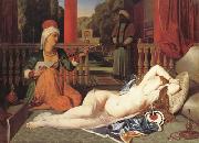 Jean Auguste Dominique Ingres Oadlisque with Female Slave (mk04) painting